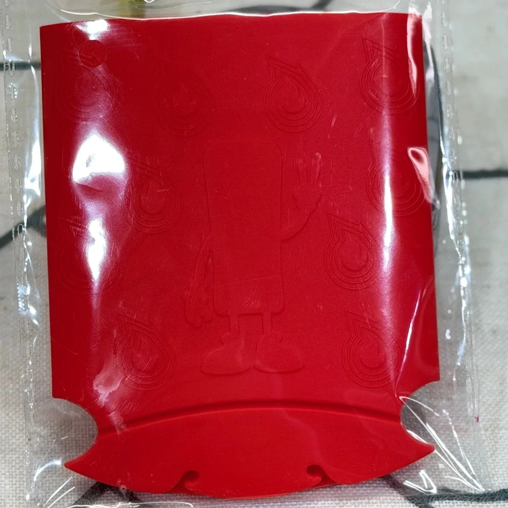 Hot Pockets Silicone Sandwich Holder One Size‎ Red Reusable Snack Sleeve Logo